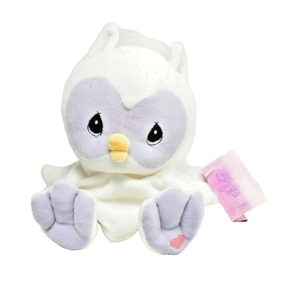 Vintage Enesco Precious Moments Tender Tails White Owl with Adoption Card - Picture 2 of 7